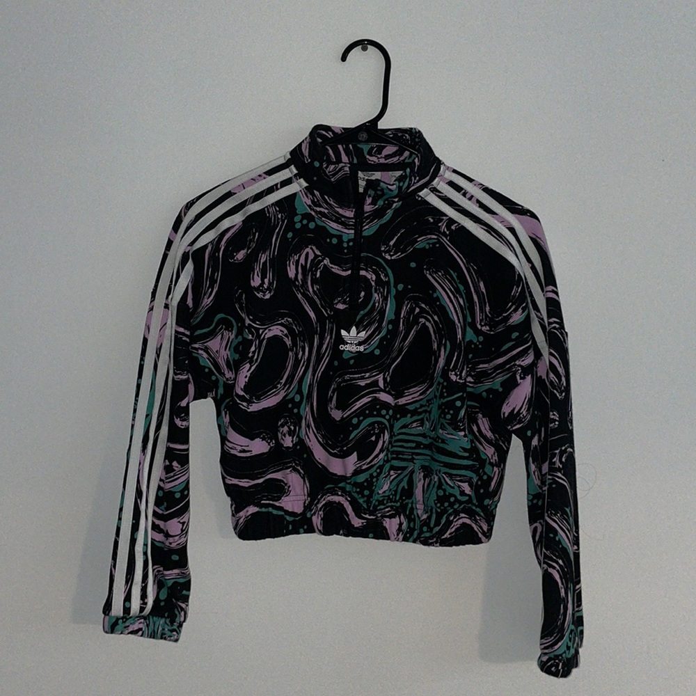 Adidas Cropped Zip Up